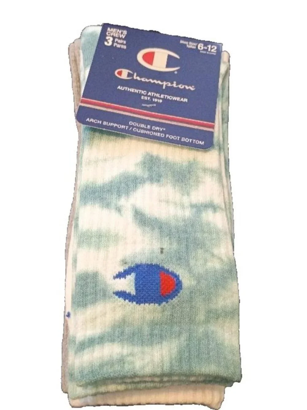 Champion Socks, 3 In A Pack, Size 6-12, Brand New
